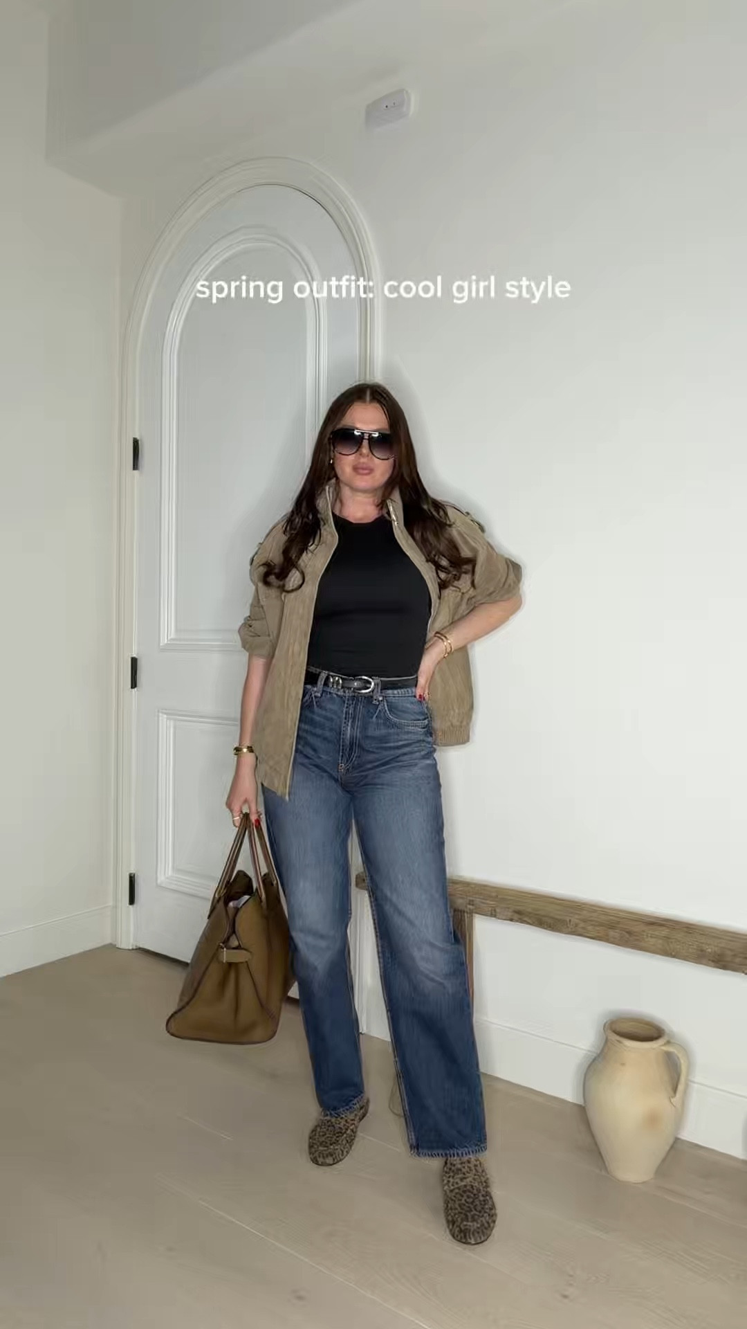 Styling @Steve Madden US leopard loafer mules with dark wash straight leg jeans, suede bomber jacket and brown leather tote. Adding aviator sunnies and gold jewelry to elevate the look 
#leopard #suede #jacket #springoutfit #coolgirlstyle 

#LTKootd #LTKgrwm #LTKWorkwear

#LTKMothersDay #LTKdayinmylife #LTKSeasonal