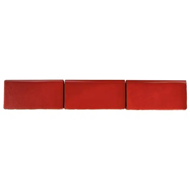 Antic Special 6" x 3" Glossy Ceramic Bullnose Tile Trim in Red | Wayfair North America