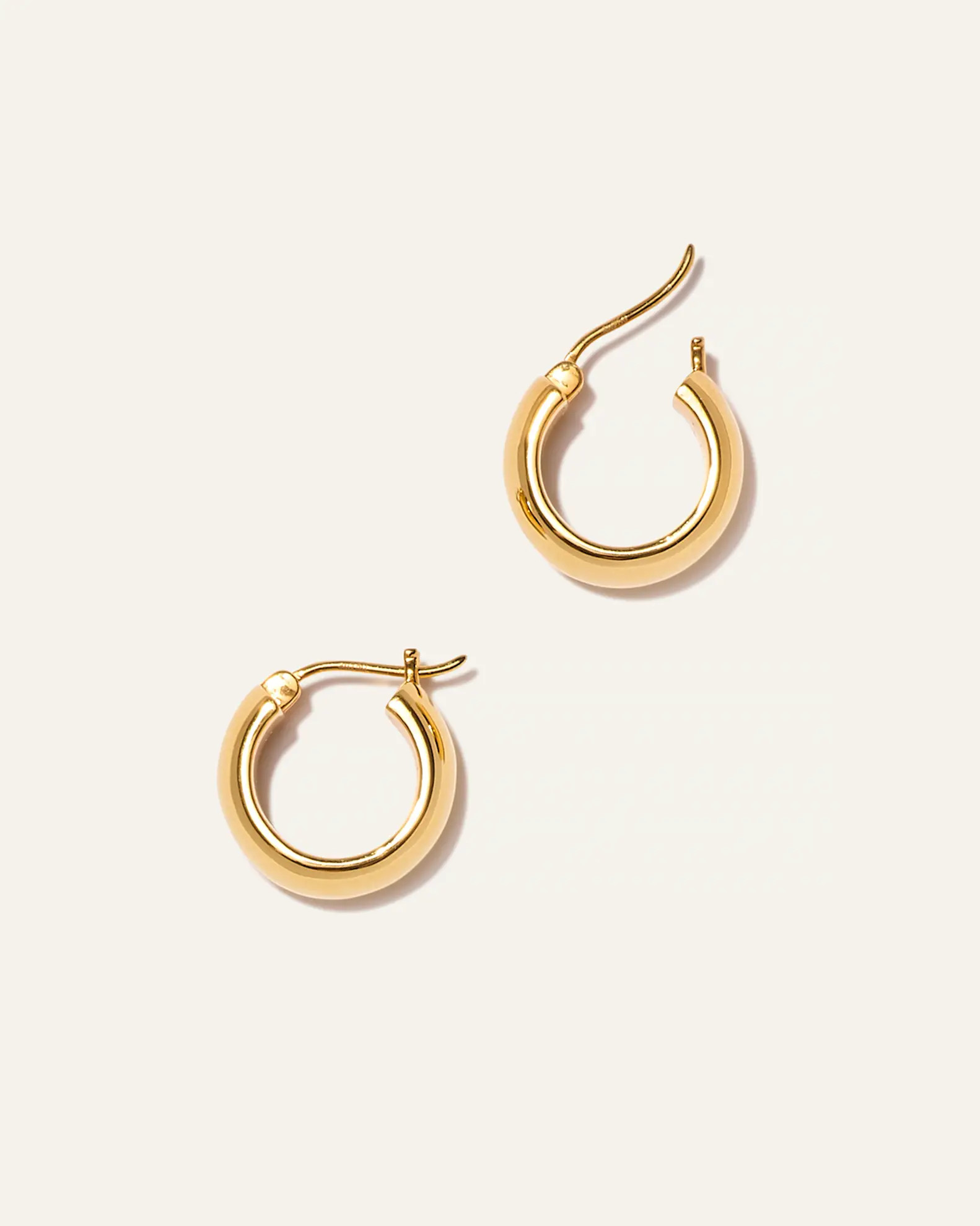 14K Gold Wide Huggies in Yellow Gold | Quince