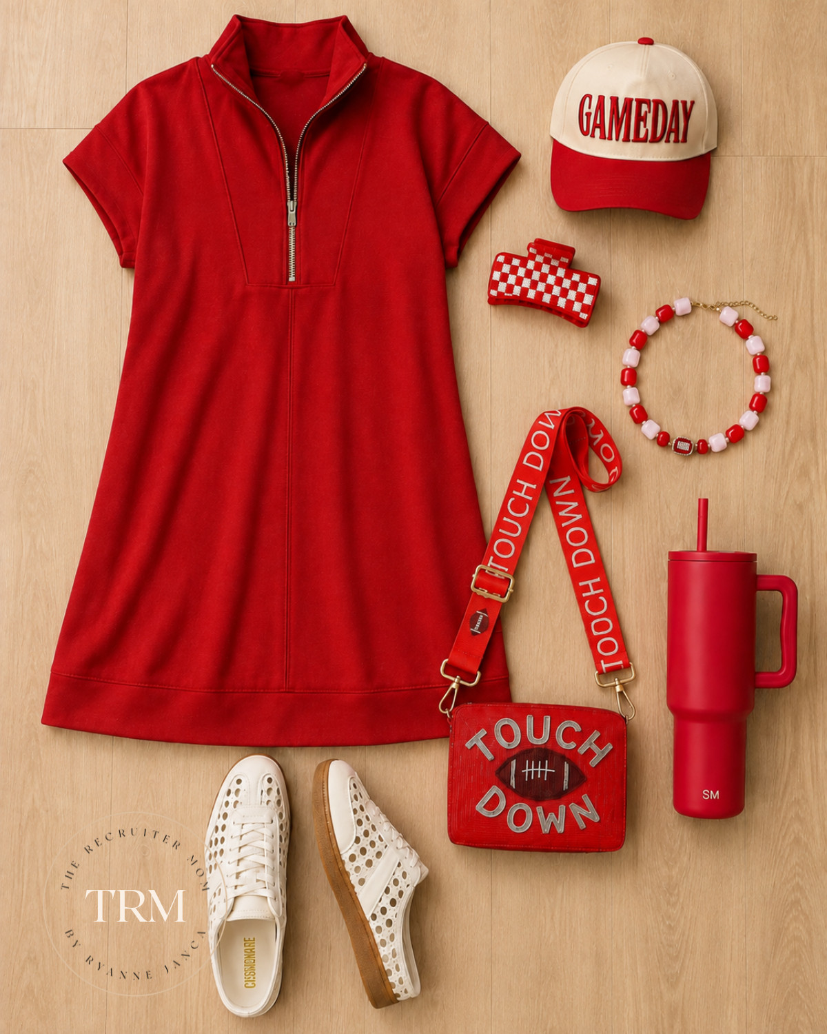 My kids school color is red so I'm always on the lookout for a Red game day outfit and this one is a WHOLE mood ❤️ Quarter-zip dress you can sit in for four quarters? Sold!

#RollTide #GoDawgs #GoBucks #BoomerSooner #GoBigRed #ChiefsKingdom #RiseUp #GameDay

#LTKgrwm #LTKActive #LTKKids