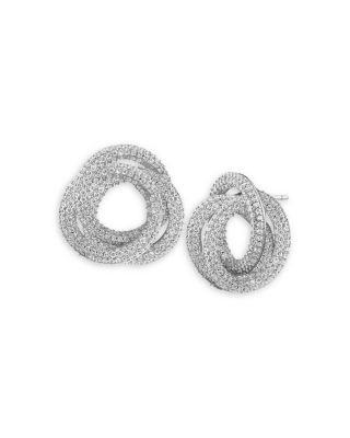 Kenneth Jay Lane Cubic Zirconia Interlocking Button Earrings | Bloomingdale's (US)