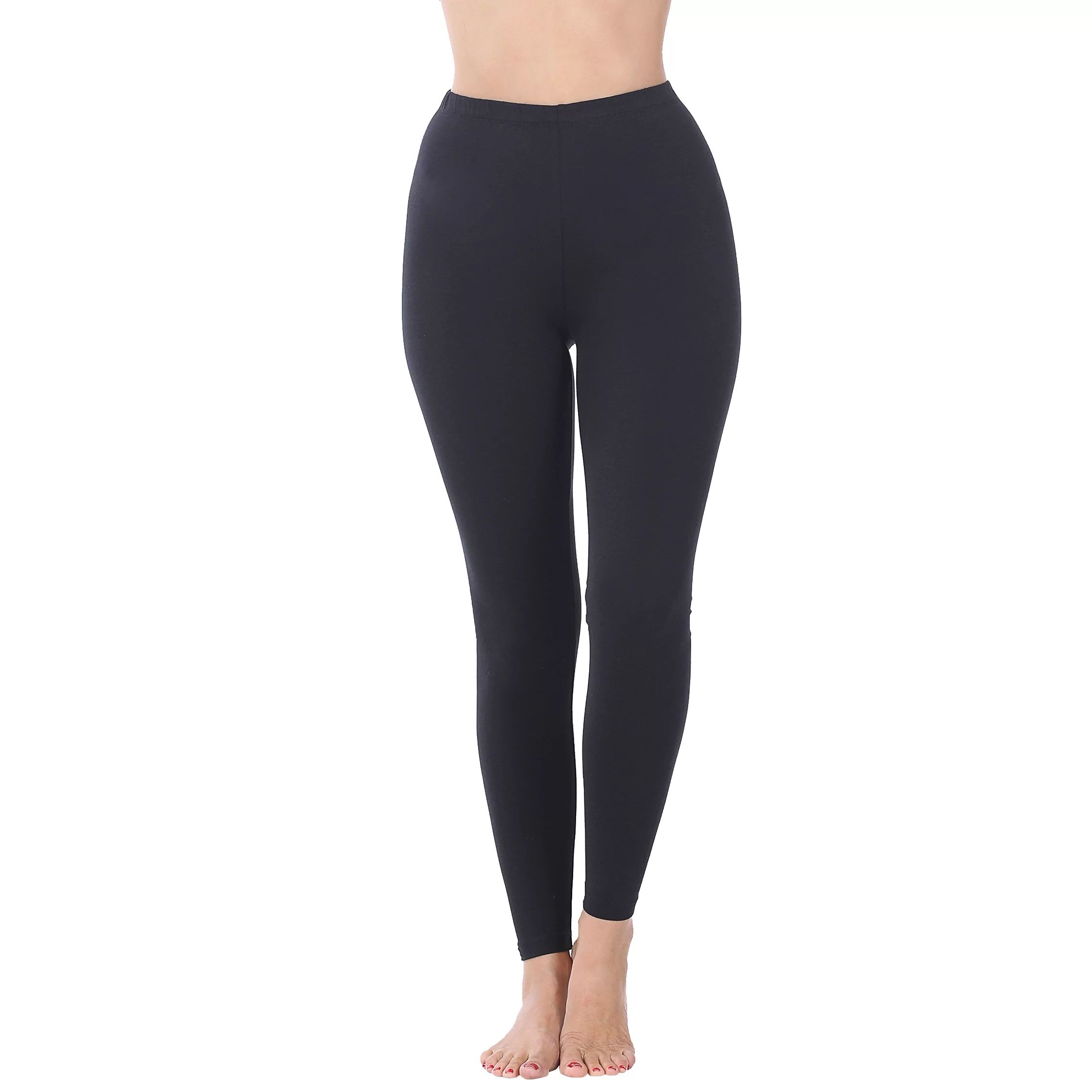 Zenana Premium Cotton Full Ankle Length Womens Basic Leggings - Multiple Solid Colors Sizes S-3X ... | Walmart (US)