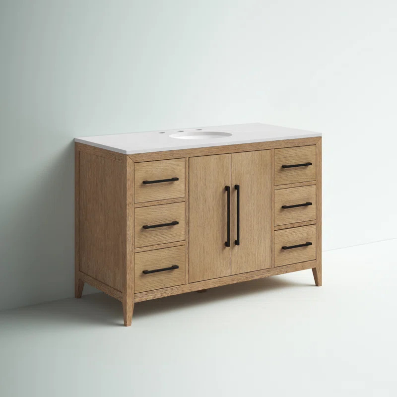 Alsup 48'' Free-standing Single Bathroom Vanity with Vanity Top | Wayfair North America