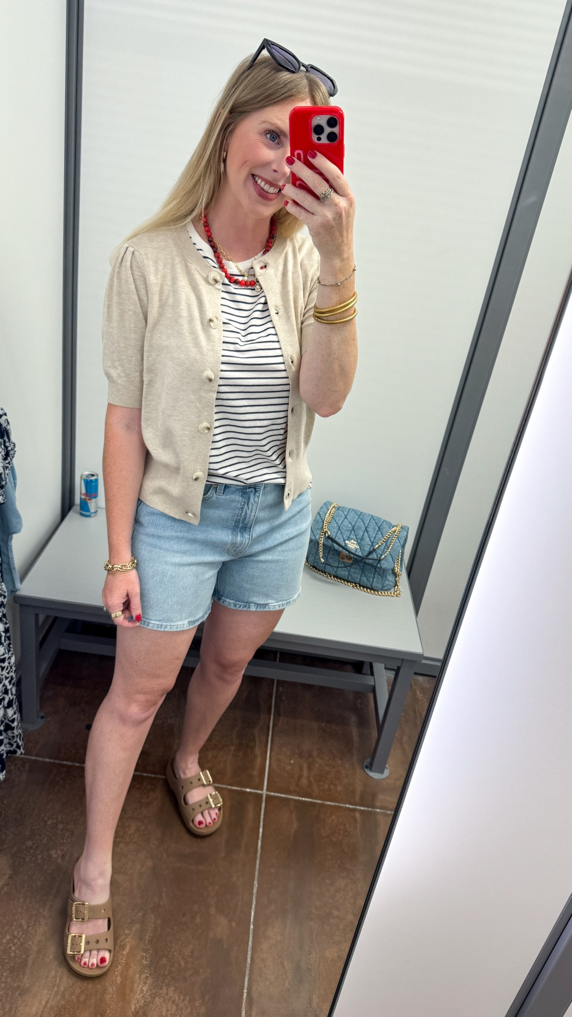 Walmart try on, time and tru, denim shorts

#LTKootd #LTKmomlife