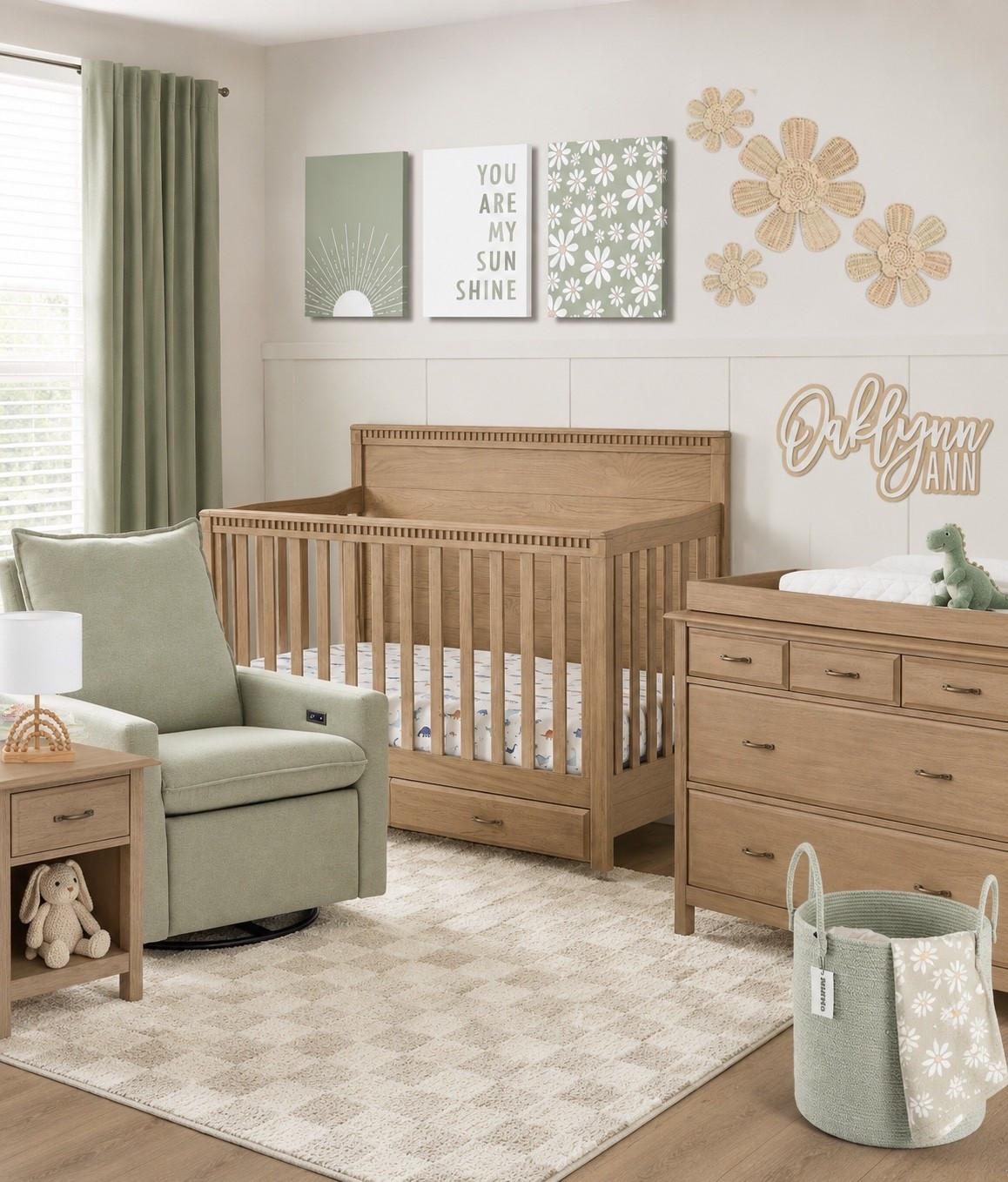 Sage Green Nursery Design Inspiration -  Girl’s Nursery

Nursery decor, Pottery Barn, neutral kids’ decor, baby girl decor, minimalist nursery, neutral home decor, kids’ room, kids playroom, toddler girl bedroom, crib, changing table, rocking chair, checkered rug, Target finds, flower wall art, nursery wall art, modern nursery, gender neutral nursery, baby room inspiration, nursery must haves, new mom, cozy nursery, beige nursery, baby toys, toddler decor, sage green nursery, sage green decor, baby girl room

#LTKBaby #LTKHome