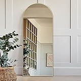 PexFix Arch Floor Mirror 64"x21" Modern Arch-Crowned Full Length Mirror Dressing Mirror Wall Mirror  | Amazon (US)