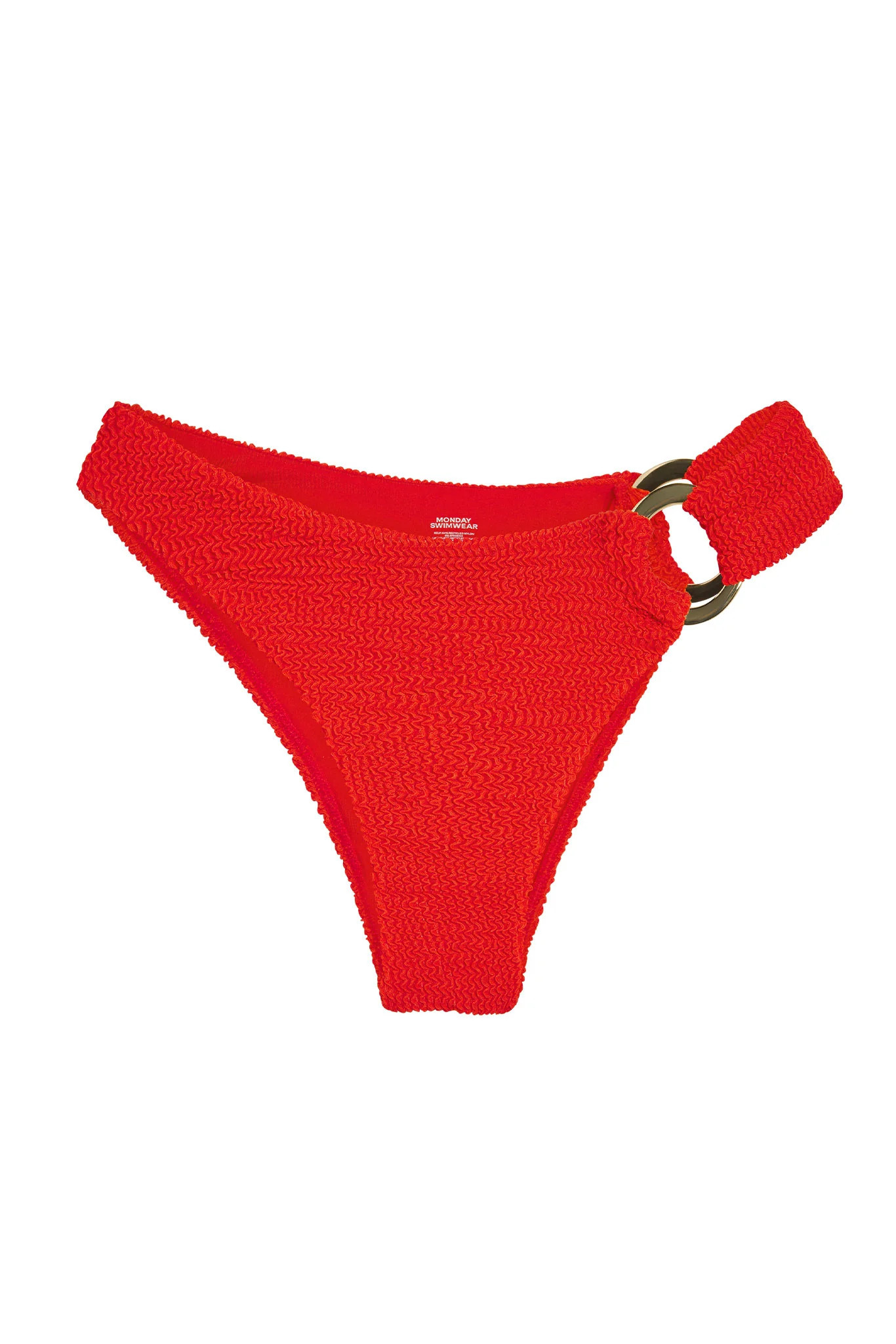 Bronte Bottom - Chili Pepper Crinkle | Monday Swimwear