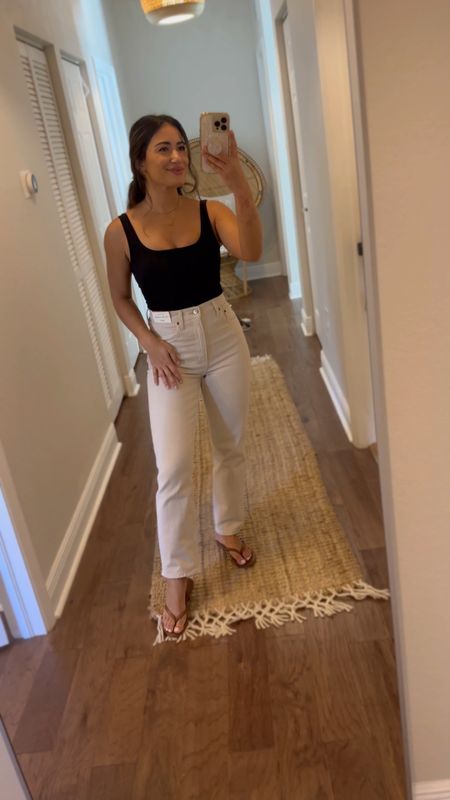 Love the stone color of these jeans-I have this style in 3 shades.

Also, my bodysuit is awesome & comes in a pack of 3 for under $30.

90’s jeans, straight jeans, Abercrombie, fall style, petite, high waist jeans, Amazon, Amazon finds, Amazon fashion, bodysuit, fall outfits.

#LTKsalealert #LTKcurves #LTKunder100