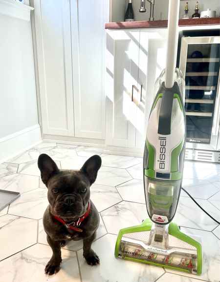 If you have a dog, kids or a husband you need the crosswave @bissellclean. I can vacuum and mop the floors all at the same time.  

Spend  half the time cleaning! It’s also funny to watch a puppy attack the vacuum. 