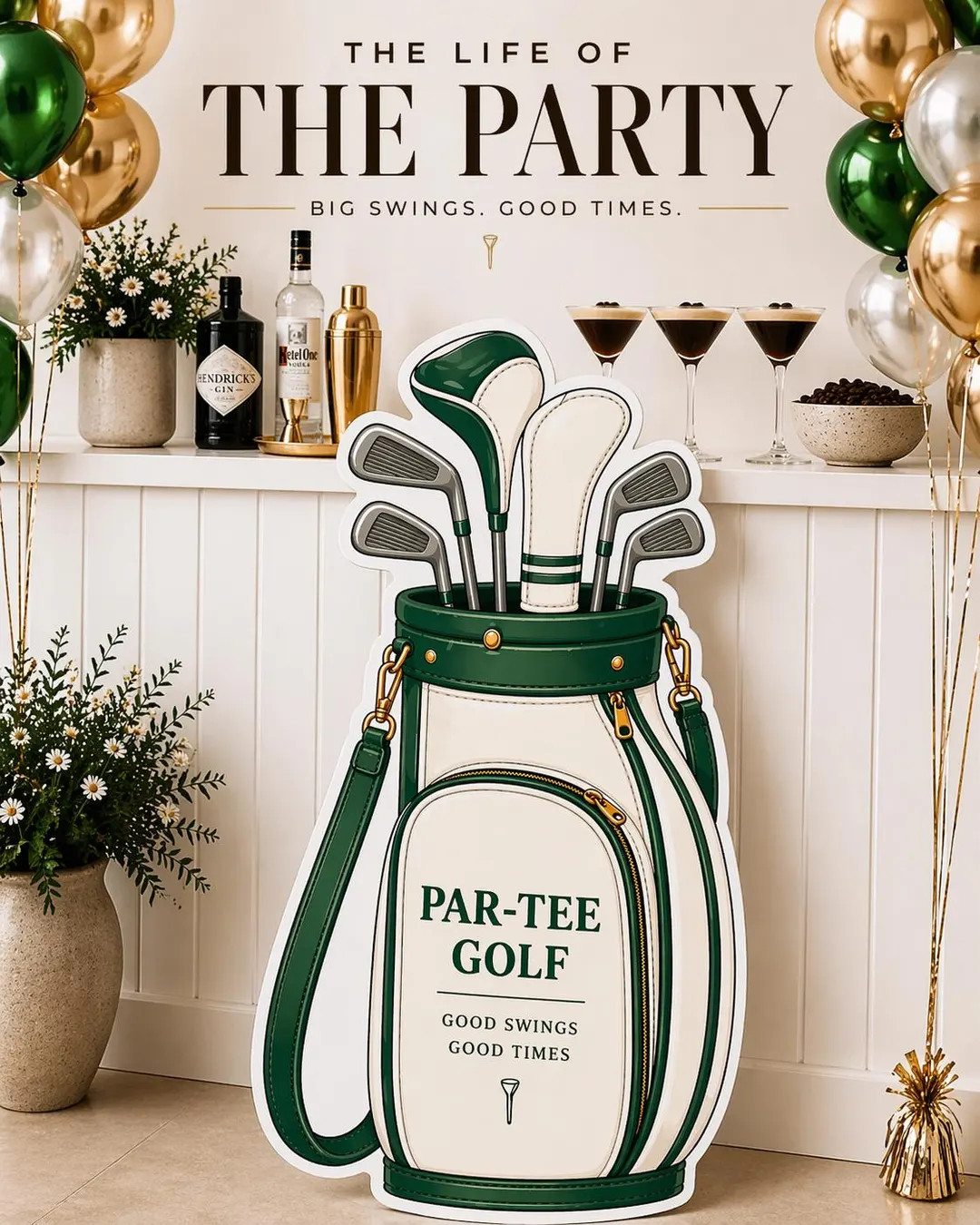 Par-Tee Golf Party Prop, Golf Bag Cutout, Golf Birthday Decor, 3ft Cardboard Photo Prop, Golf The... | Etsy (Global)