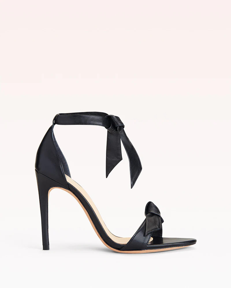 Clarita 100 Bow Tie High Heel Sandal in Leather | Alexandre Birman | Alexandre Birman