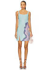Oceanus Adeline Reef Beaded Mini Dress in Light Blue from Revolve.com | Revolve Clothing (Global)