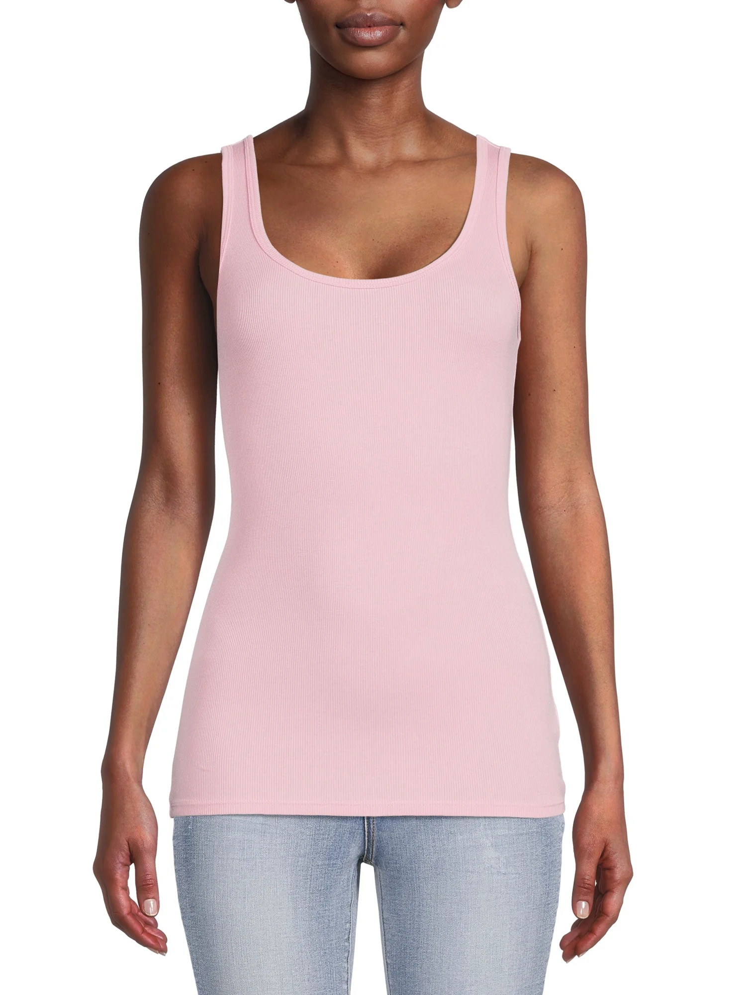 Time and Tru Women's Ribbed Tank Top - Walmart.com | Walmart (US)