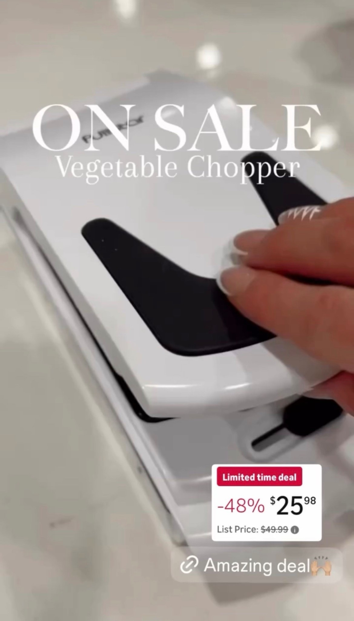 🤍 This vegetable chopper is a kitchen must have! Make sure you snag it while it’s almost 50% off❣️this deal is only for a limited time. 

#LTKSaleAlert #LTKHome