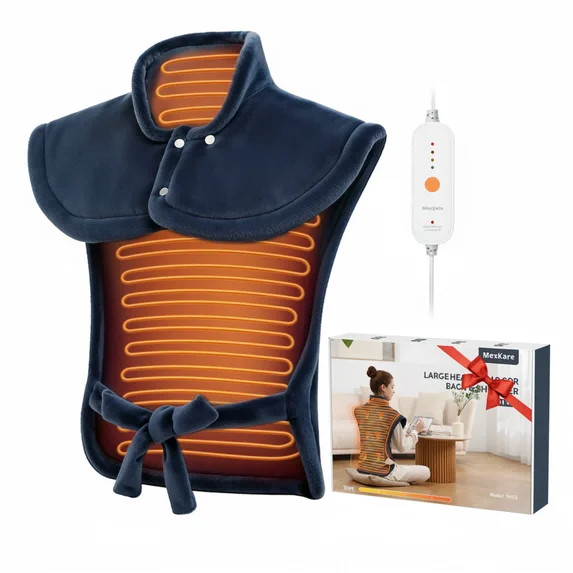 MaxKare Ultra Soft Heating Pad with 4 Heat Settings & Auto Shut-off, for Full Body Stress Relief,... | Walmart (US)