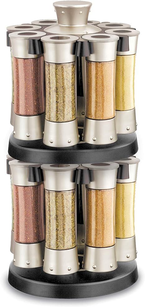 KitchenArt 80070 Elite Auto-Measure Spice Carousel Professional Series, Includes 8 Spice Jars, Sa... | Amazon (US)
