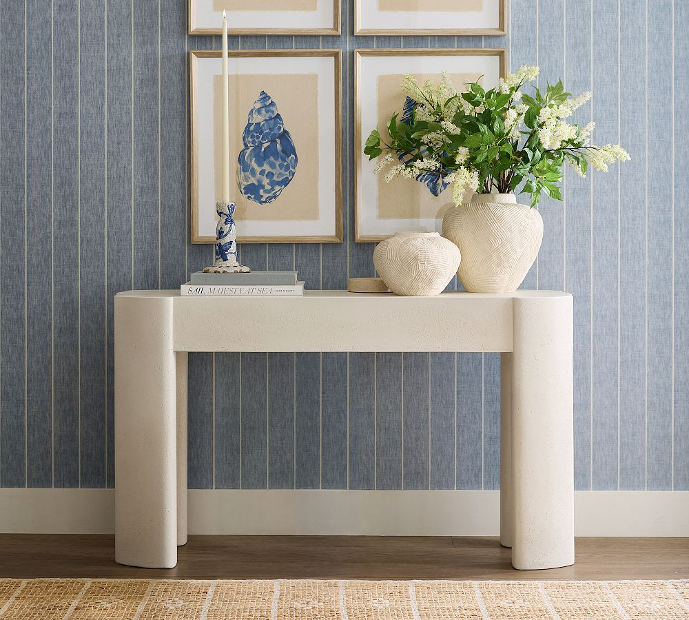 Rockwell Round Concrete Console Table (52") | Pottery Barn (US)