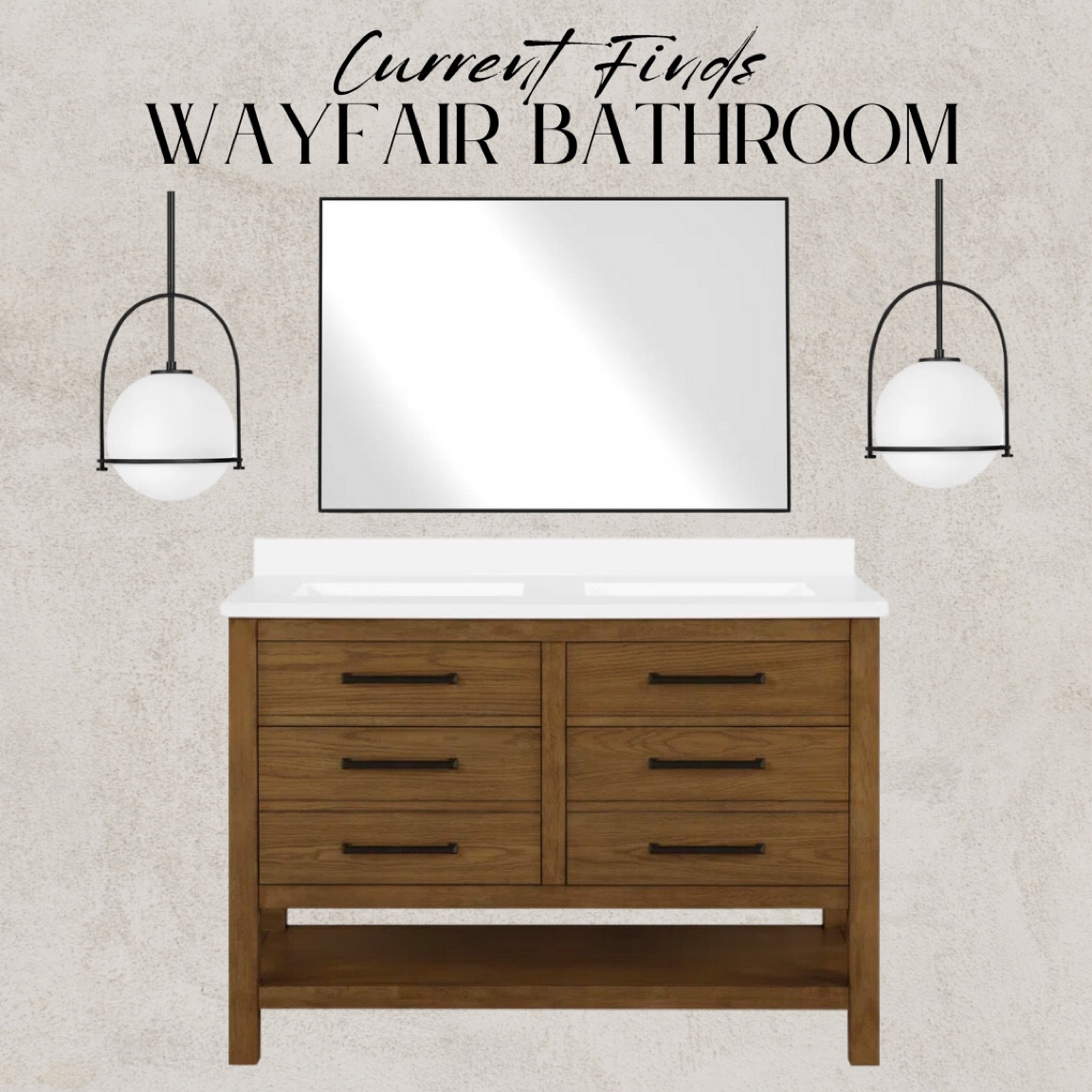 Wayfair bathroom refresh! #vanity #pendantlight #wayfair #wayfairfind #ltk

#LTKFind #LTKSeasonal #LTKhome