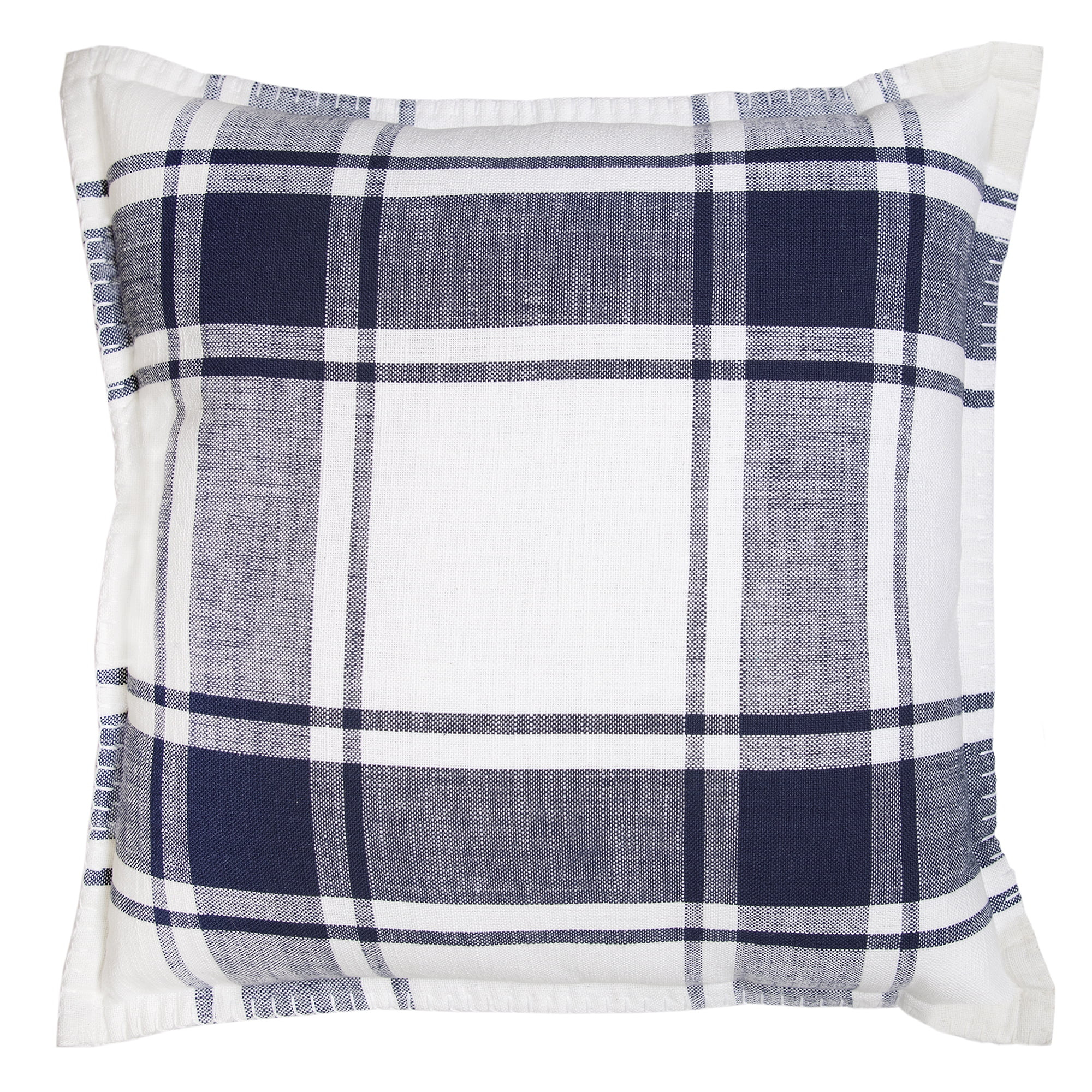 Better Homes & Gardens Reversible Plaid Decorative Square Pillow, 20" x 20", Navy - Walmart.com | Walmart (US)