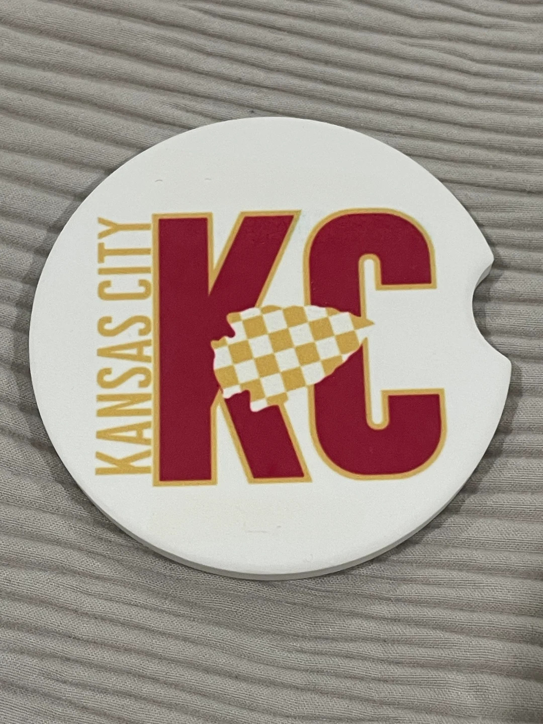 Ceramic Car Coaster Individual Car Coaster Finger Notch Hippies and Cowboys Punchy Car Accessorie... | Etsy (US)