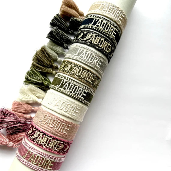 Friendship Bracelet J'ADORE Valentine's Day Gift Boho | Etsy | Etsy (US)