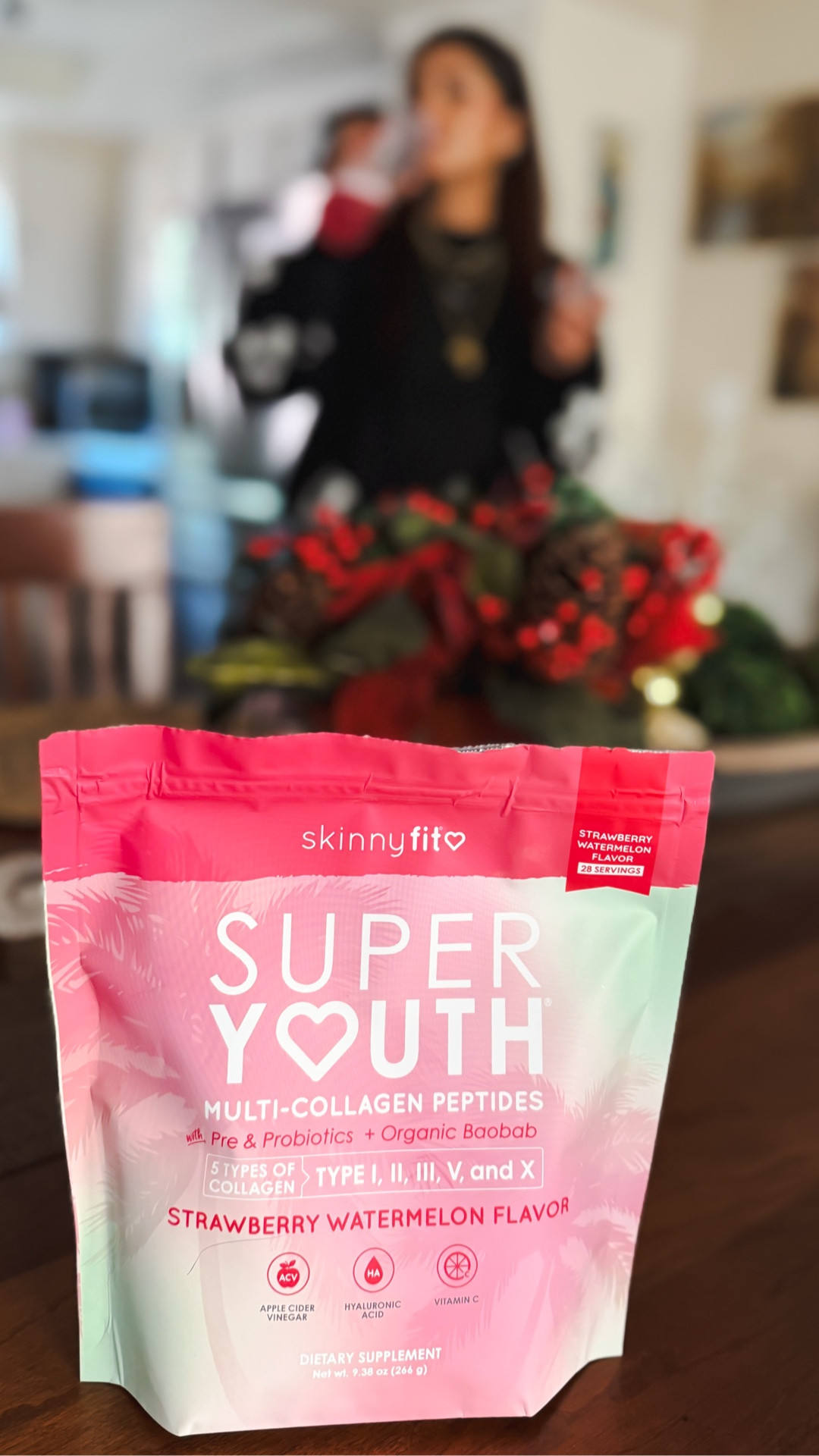 My daily glow routine in one delicious scoop ✨ I’ve been loving SkinnyFit Super Youth Multi-Collagen Peptides — it tastes so yummy and is so easy to add to my day. This powerhouse blend includes collagen, probiotics, apple cider vinegar, and organic baobab to support youthful-looking skin, hair, and nails, plus joint comfort, digestion, and healthy weight support 🤍
It’s naturally flavored, sugar-free, and made without preservatives or artificial ingredients — clean wellness that actually tastes good. One simple habit that helps me feel my best from the inside out ✨
Keywords (comma-separated):
SkinnyFit Super Youth, multi collagen peptides, collagen powder, beauty from within, skin hair nails supplement, gut health supplement, probiotics powder, apple cider vinegar supplement, clean wellness, sugar free collagen, daily wellness routine, joint support supplement, digestion support, healthy weight support, glow routine, LTK wellness finds

#LTKBeauty #LTKHoliday #LTKdayinmylife