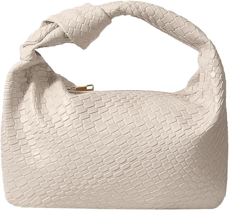 PHILOMENA Women's Knot Strap Leather Dumpling Handbags Zipper Hobo Clutch Purses | Amazon (US)
