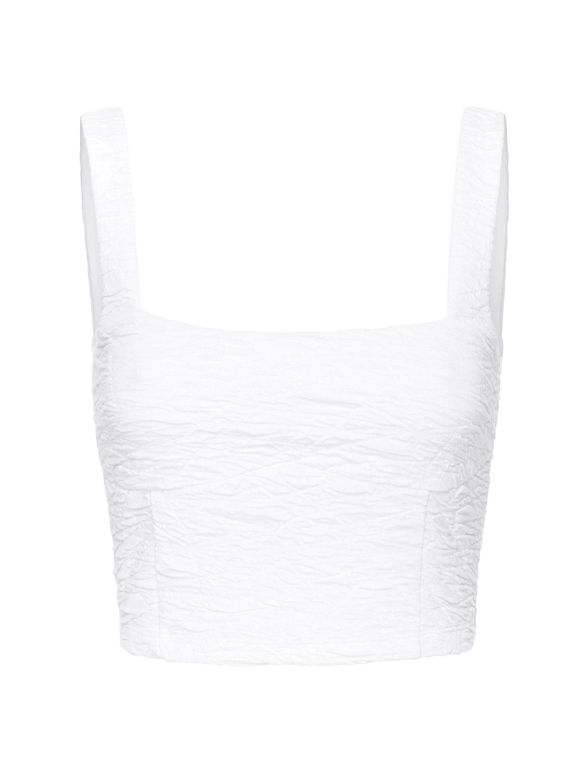 Wide Scrunchie Crop Top | Saks Fifth Avenue