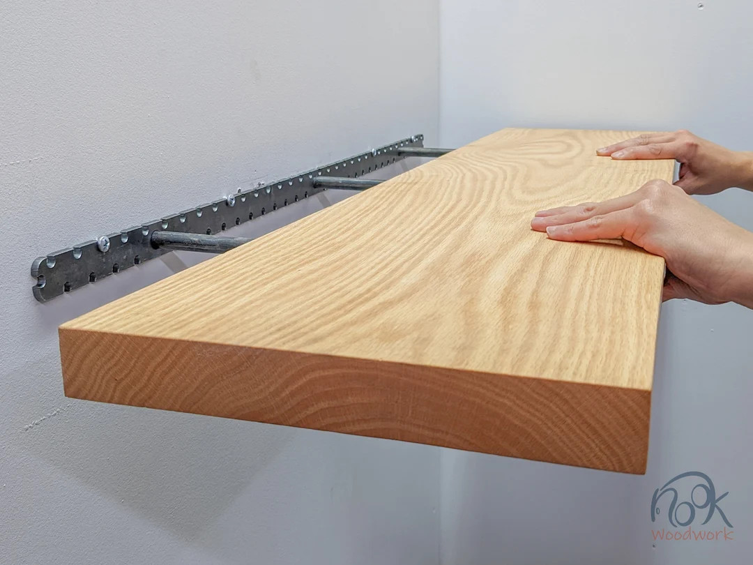 Large Floating Shelves | Pick your size | Oak | Etsy (US)