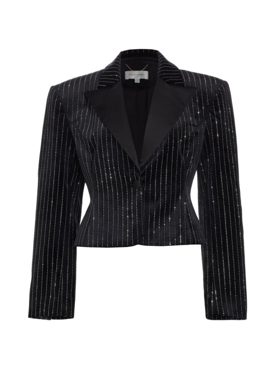Branda Velvet & Crystal Jacket | Saks Fifth Avenue