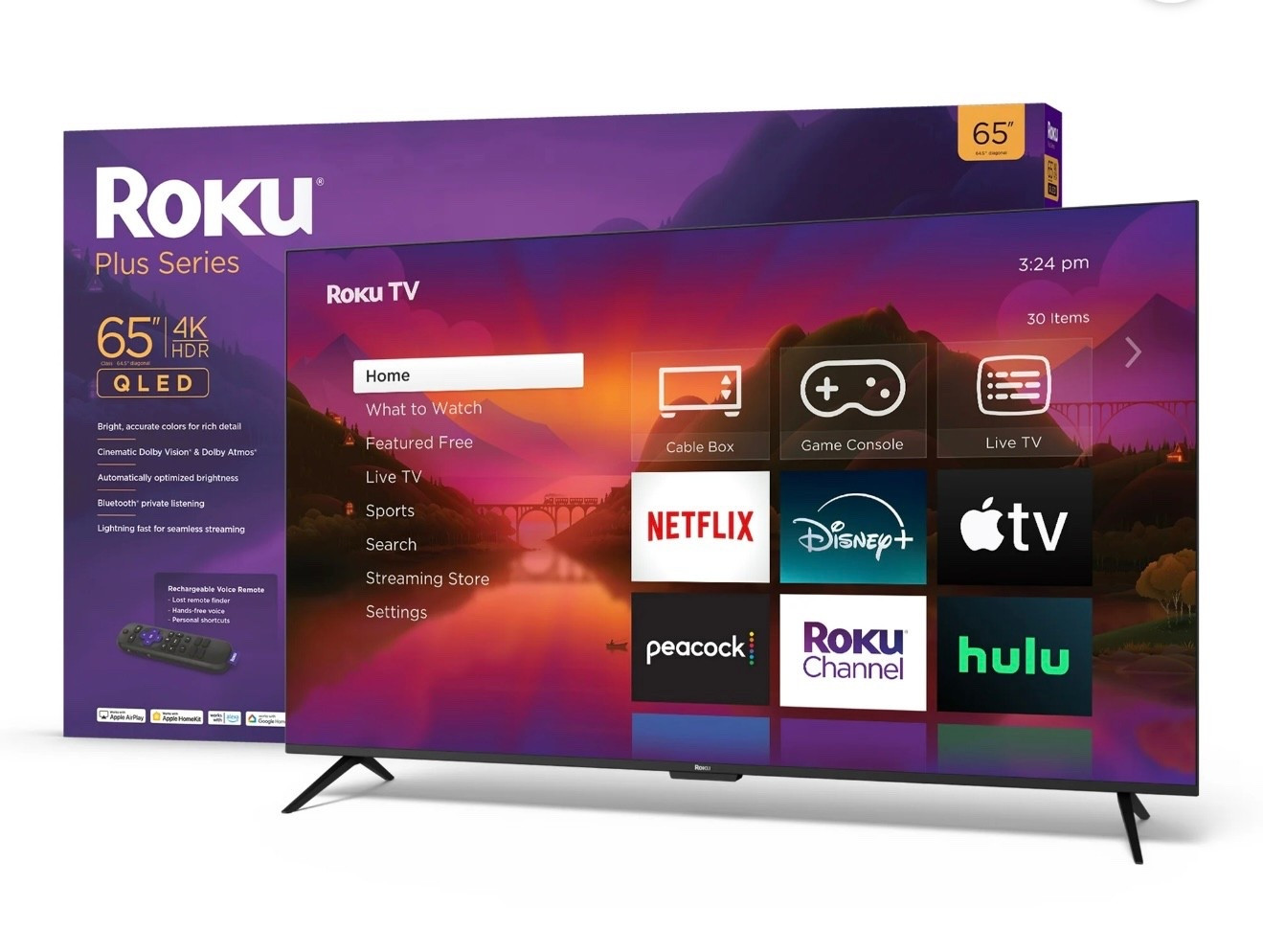 Roku 65-Inch Plus Series 4K QLED Smart Roku TV with Roku Voice Remote Pro, Dolby Vision, Striking 4K Resolution, Automatic Brightness, & Seamless Streaming



#LTKHome