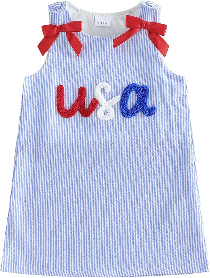 Toddler Baby Girl Thanksgiving Outfits Sleeveless Turkey Bow Corduroy Dress Kdis Girls Cute Dress... | Amazon (US)
