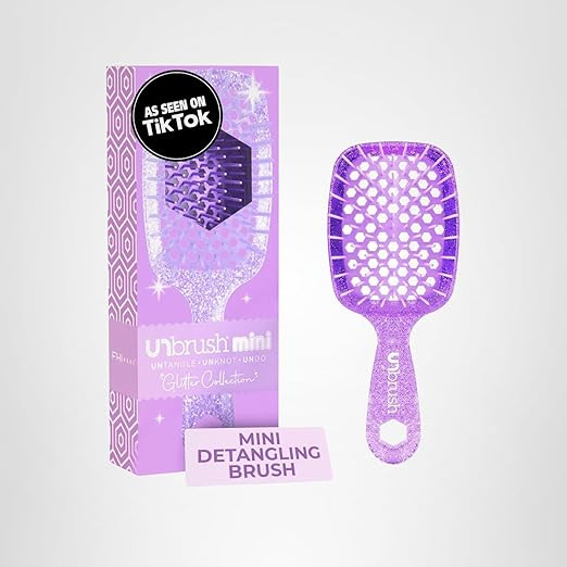 FHI Heat UNbrush Mini Detangler Brush for Pain-Free Brushing on All Wet or Dry Hair Types — Dur... | Amazon (US)