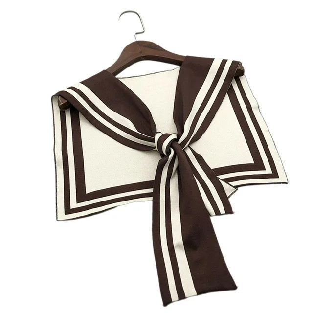 Acrylic Fibres Cardigan for Cold Winter Warm Thick Wrap Soft Scarves Navy Style Fake Collar Cape ... | Walmart (US)