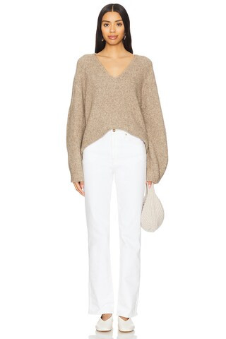 Jay Sweater in Heather Brown | Revolve Clothing (Global)