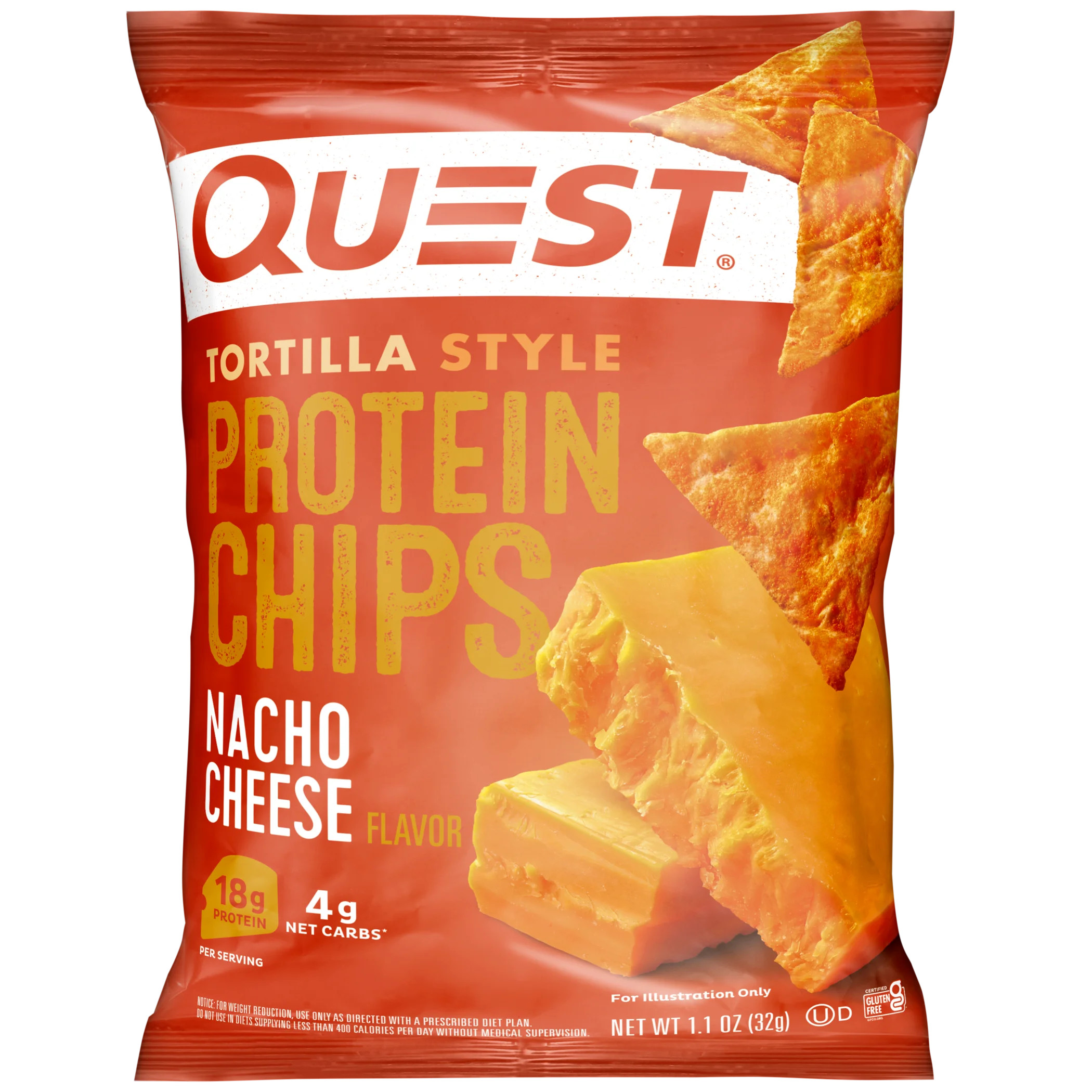 Quest Tortilla Style Protein Chips Nacho Cheese, Single - Walmart.com | Walmart (US)