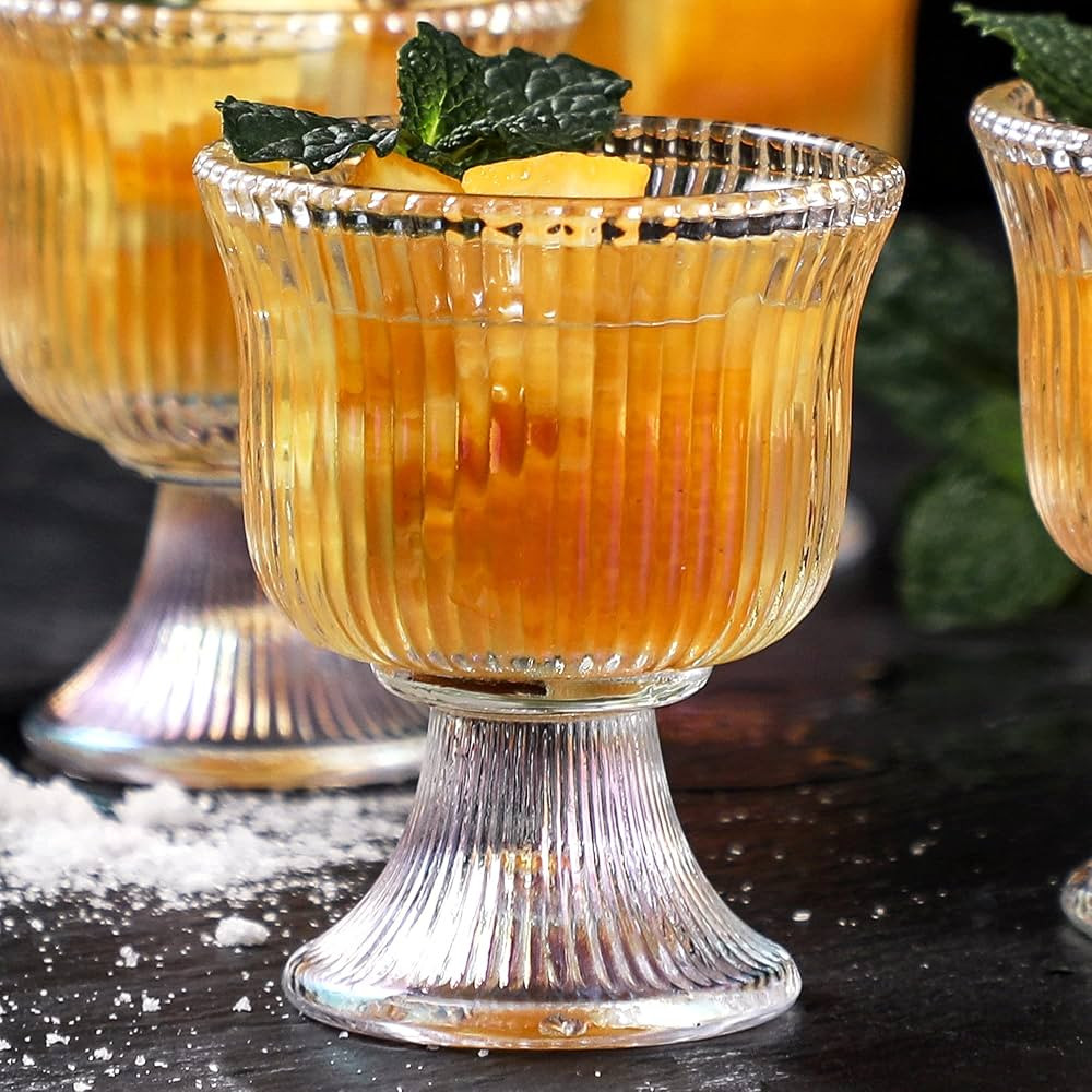 Lysenn Iridescent Shot Glasses Set of 8 - Elegant Vertical Stripe Tequila Glasses – Premium Qua... | Amazon (US)