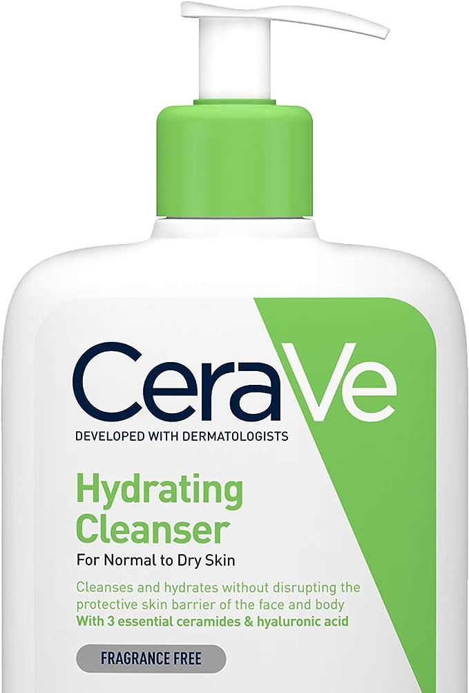 CeraVe Hydrating Cleanser | 236ml/8oz | Daily Face & Body Wash for Normal to Dry Skin | Amazon (UK)