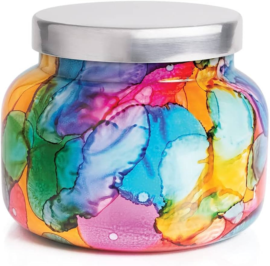 Capri Blue Volcano Candle - Rainbow Watercolor Signature Glass Jar Candle - Luxury Aromatherapy C... | Amazon (US)