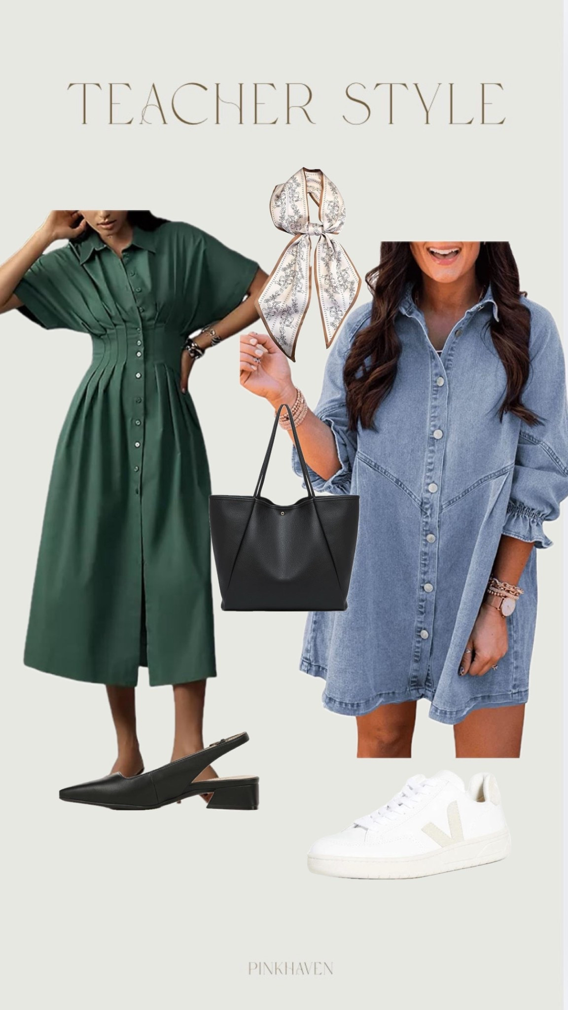 Work outfit inspo- perfect for teachers or the office 

#office #work #workstyle #amazonstyle #amazon #dress #mini #mididress #denimdress 

#LTKootd #LTKWorkwear #LTKSaleAlert