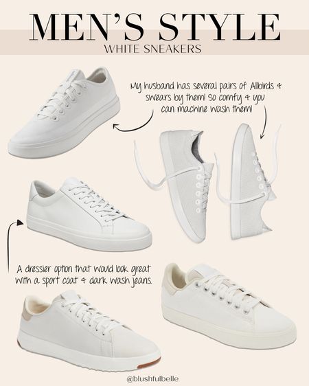 Rounded up my top 5 white sneaker options for men! Some are more casual but I also included some that are dressy and can be worn with jeans and a button down for evening  

#LTKMens #LTKShoeCrush