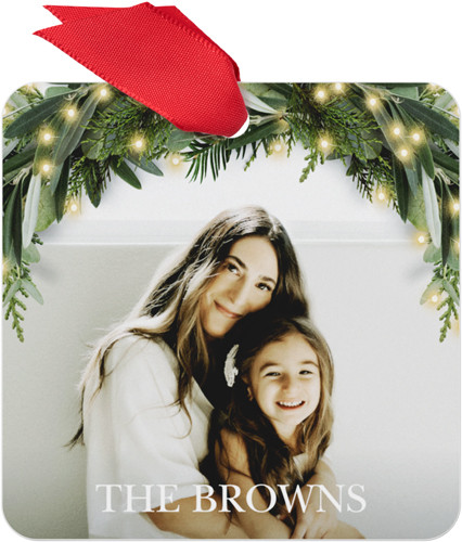 Glowing Garland Metal Ornament | Shutterfly