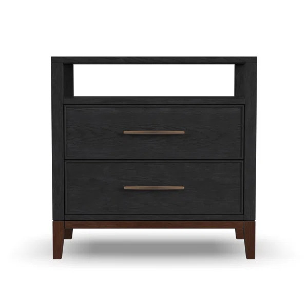 Waterfall 26'' W Solid Wood Nightstand | Wayfair North America