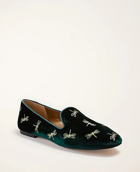 Blanche Dragonfly Velvet Loafers | Ann Taylor | Ann Taylor (US)