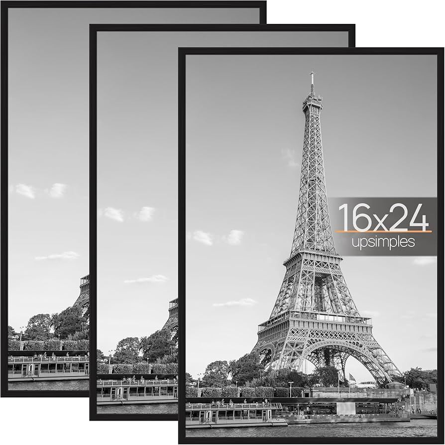 upsimples 16x24 Picture Frame Black 3 Pack, Large Picture Poster Frames 16 x 24 for Horizontal or... | Amazon (CA)