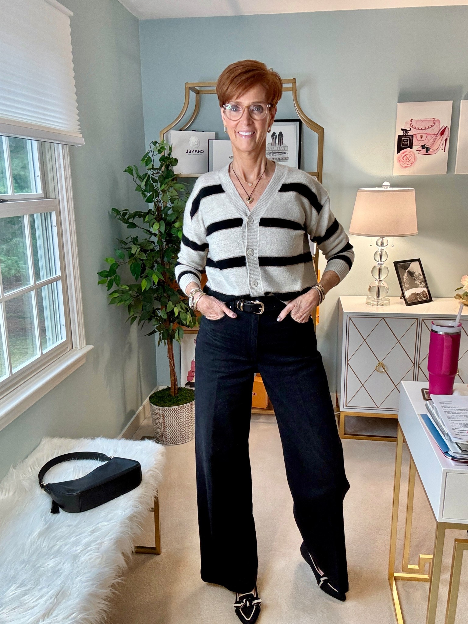 I am your resource for timeless, elevated fashion for women over 40 (and tall women)
For reference, I am 55 years old; I am 6’1”. I have a 35” inseam. I wear a small or medium in most tops, an 8 or a 10 in most bottoms, an 8 in most dresses, and a size 9 shoe. 

Make sure to subscribe to my newsletter in my bio on Instagram so you don’t miss out on my must have favorites! Download the LTK app, follow my LTK shop, and favorite this post or your favorite items to get notified when they go on sale!

Classic style, timeless style, everyday cardigan, black denim, style over 50, affordable outfit, ootd, girls day out, brunch outfit 

#LTKSeasonal #LTKWorkwear #LTKSaleAlert