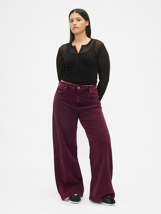 High Rise Stride Wide-Leg Jeans | Gap (US)