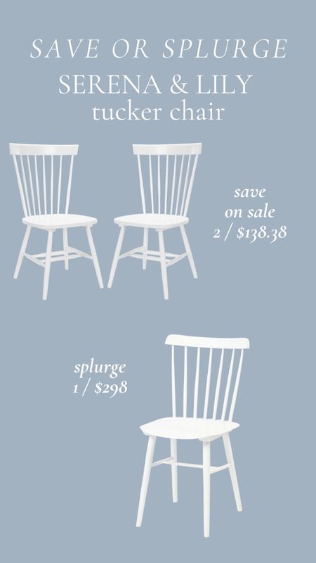 Which white wooden farmhouse dining chair will you pick?
#saveorsplurge
#lookforless
#designerinspiration

#LTKstyletip #LTKsalealert #LTKhome