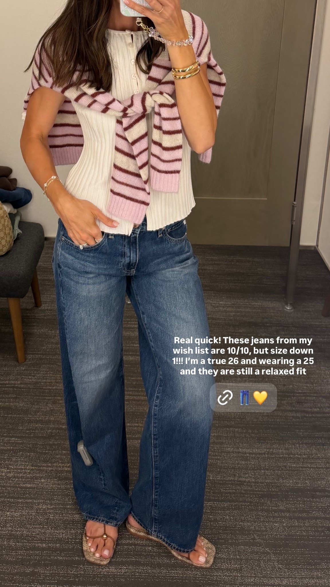 Real quick! These jeans from my wish list are 10/10, but size down 1!!! I’m a true 26 and wearing a 25 and they are still a relaxed fit

Nordstrom anniversary sale denim / Nsale 2026

#LTKSaleAlert #LTKootd #LTKSeasonal