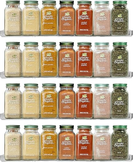 Urban Deco 15" Clear Acrylic Shelves For Wall Storage, Spice Rack Organizer Kitchen Shelves Wall ... | Amazon (US)